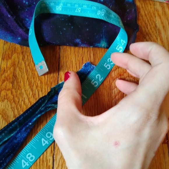 Tie dye velvet bellydance set - Picture 4 of 10